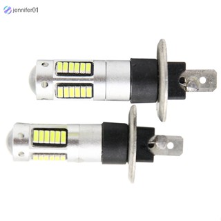 Jen ไฟตัดหมอก Led 6500k 550lm 12v H1 4014 30smd พลังงานสูง สําหรับรถยนต์