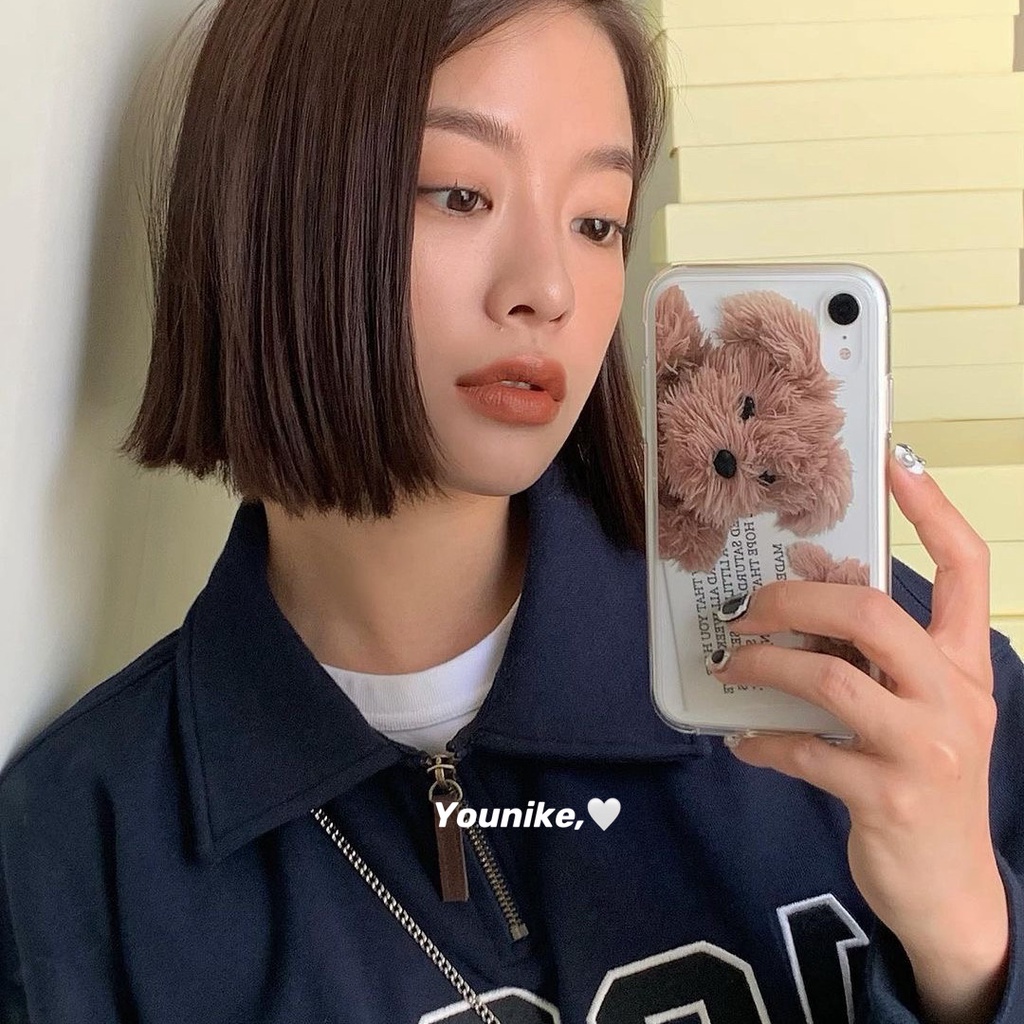 เกาหลีเกาหลี ins ตุ๊กตาน่ารักตุ๊กตาเหมาะสําหรับ iphone13pro/12promax/Apple 11/14 เคสโทรศัพท์ 15/15pro/16plus
