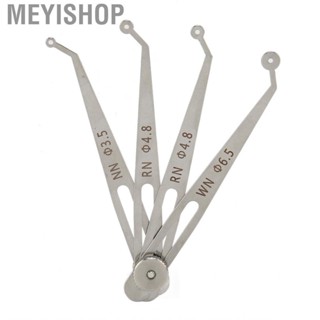 Meyishop Dental Feeler Gauge 4  Portable Stainless Steel Interdentium Gap Measuring Tool Tooth Whitening