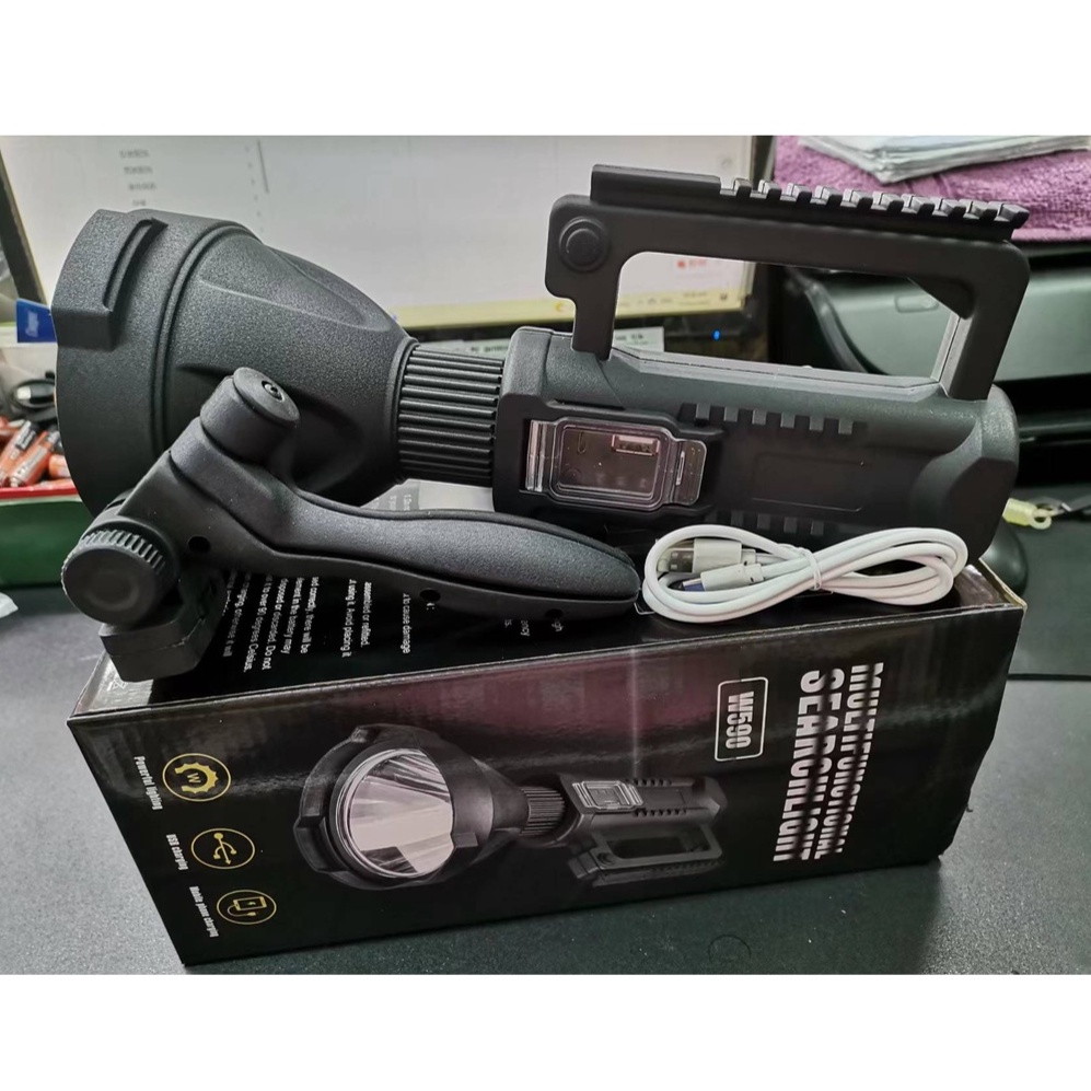 ไฟค้นหากลางแจ้ง LED มัลติฟังก์ชั่น W591 / W590 Klattermlisen Velrapcor 1500 เมตร (HOT9)