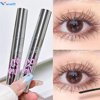 Cappuvini Light Feather มาสคาร่าสามมิติ สีน้ำตาลอ่อนโยน เรียวยาว กันน้ำ ไม่หลุดร่วงง่าย แต่งหน้ายาว สีดำธรรมชาติ ใช้งานง่าย สำหรับนักเรียน wine011