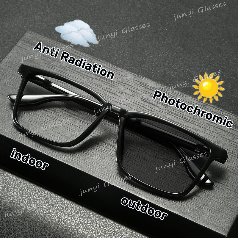 2 In 1 แว่นตากันแดด ทรงสี่เหลี่ยม ป้องกันรังสียูวี ป้องกันแสงสีฟ้า สไตล์เรโทร สําหรับผู้ชาย และผู้หญิง