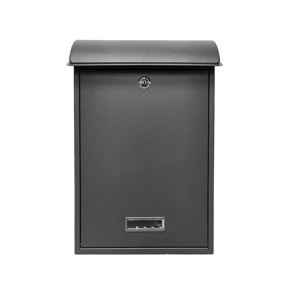 GlobalHouse HATO ตู้จดหมาย รุ่น BROOK-07 ขนาด 11.5x27x40.5ซม.สีเทาเข้ม สินค้าของแท้คุณภาพดี