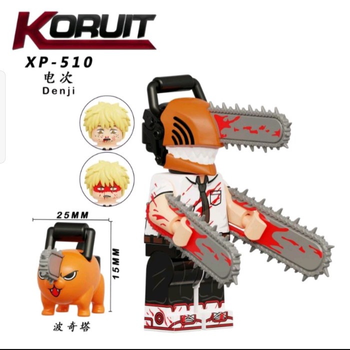 Chainsawman XP510 Denji Pochita คอลเลกชันใหม่ Action Figure บล็อกของเล่น