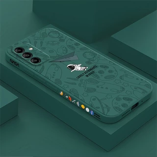 เคส Samsung A05S A14 A24 5G A34 A54 A13 A23 A33 A53 A32 A52S A52 A02S A03S A04 A04E A04S A13 5G A05 เคสโทรศัพท์มือถือ ลายนักบินอวกาศ nasa สําหรับ tkr