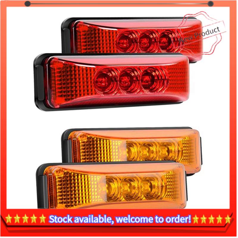 【พร้อมส่ง】ไฟหรี่ Led 3 ดวง 24V 3.9 นิ้ว กันน้ํา สําหรับติดด้านหน้า และด้านหลังรถบรรทุก 2 ชิ้น