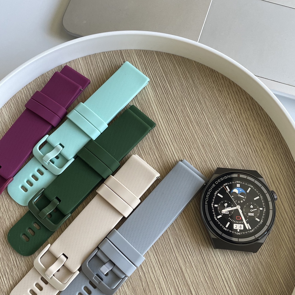 สายนาฬิกาข้อมือซิลิโคน 20 มม. 22 มม. หลากสี สําหรับ Huami Amazfit GTS 4 MINI 2 2e 3