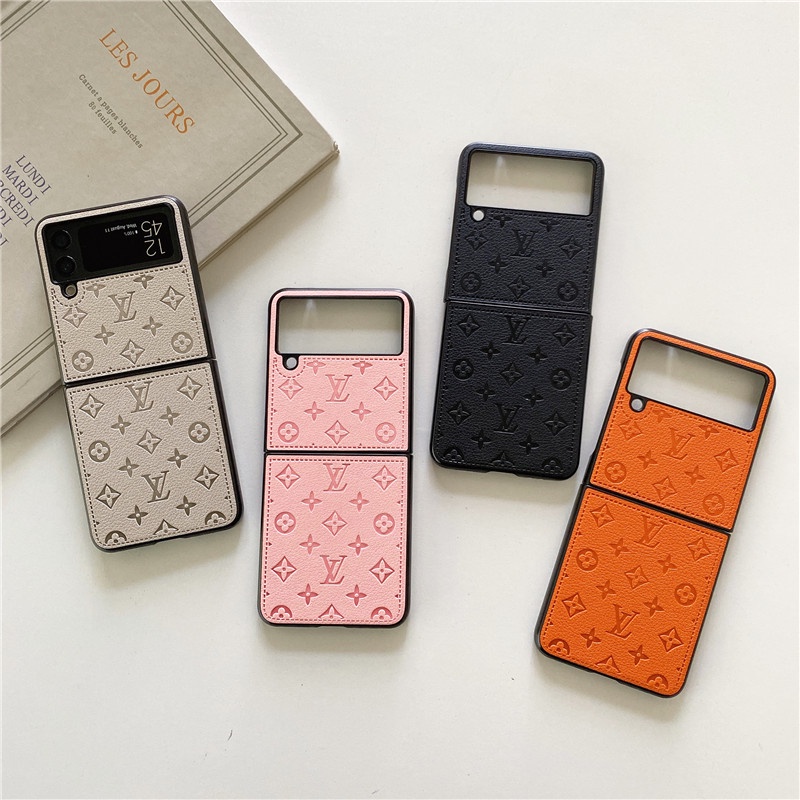 เคสโทรศัพท์มือถือหนัง PU กันกระแทก หรูหรา สําหรับ Samsung Galaxy Z Flip 3 4 5 Z Flip 5