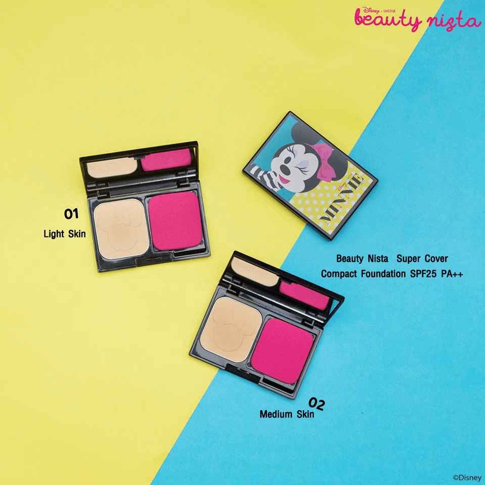 👑ข้อแท้👑Ustar Beauty Nista Super Cover Compact Foundation SPF25 PA++