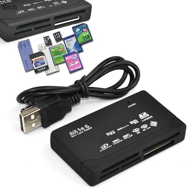[Sich] All in One เครื่องอ่านการ์ดความจําภายนอก USB SD Mini MMC XD CF MS