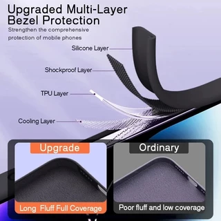 Original SquareซิลิโคนเหลวสําหรับiPhone 17 16 Pro Max 15 Pro Max 7 8 Plus 14 15 Plus 12Pro 12 Pro Max 15 16 Plus 13 14 Pro Max 17 Pro Max 17 Airกันกระแทกนุ่มกรณี