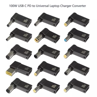 100W USB TypeC To Dc Power Jack Connector USB C To Universal Laptop Power Adapterปลั๊กแปลงสำหรับcomputer Noteboobkทุกรุน