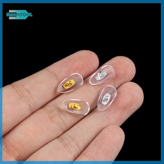 Utzn> ใหม่ แผ่นซิลิโคนรองจมูกแว่นตา แบบสกรู 10 คู่