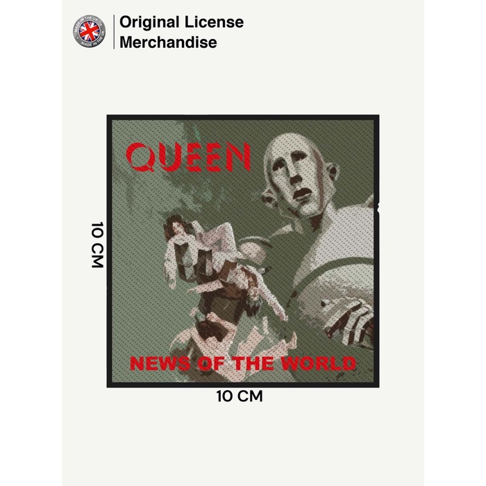 ป้ายสัญลักษณ์แพทช์โลโก้นําเข้า Original Music Band QUEEN News Of The World