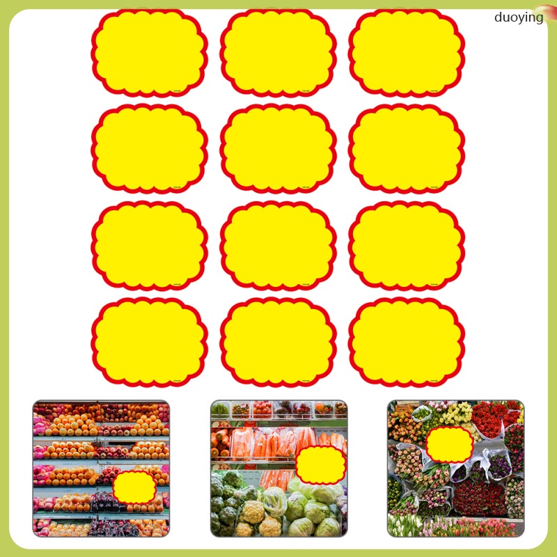 📦 20pcs ป้ายราคา ป้ายกระดาษ ป้ายราคาทรงระเบิด