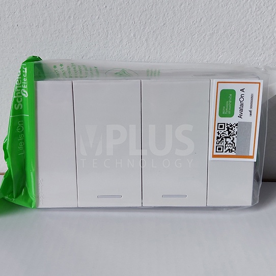 ปลั๊กกราว Schneider ชุดสวิตช์ทางเดียว 2 ช่อง รุ่น AvatarOn A มี 3 สีให้เลือก A7032F_WE A7032F_GY A70