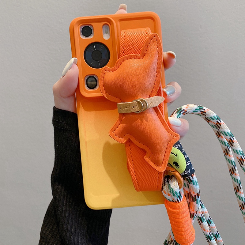 เคสโทรศัพท์มือถือ ไล่โทนสีรุ้ง พร้อมสายคล้องมือ และสายคล้อง สําหรับ VIVO V29 5G V27 V27e V25 V25e V23 V23e V21e V21 4G V20 Pro V20se V17 V15 S1