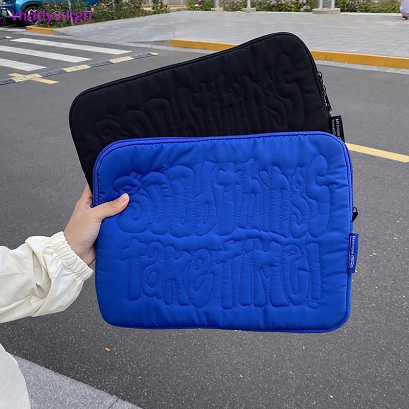 Vhdd กระเป๋าเคสใส่แล็ปท็อป แท็บเล็ต กันกระแทก ปักลายน่ารัก สําหรับ Macbook Ipad Samsung 11 13 14 นิ้ว
