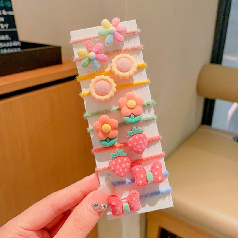 10 ชิ้น ยางรัดผม สําหรับเด็ก แฟชั่นเกาหลี ใหม่ การ์ตูนน่ารัก ยางรัดผม ยืดหยุ่นสูง ยางรัดผม Getah Rambut เด็ก เครื่องประดับผม