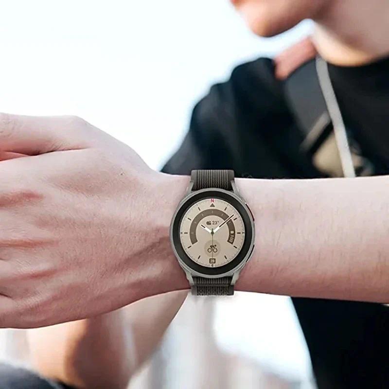 สายนาฬิกาข้อมือไนล่อนถัก 18 20 22 มม. สําหรับ Samsung Galaxy Watch 4 6 40 มม. 44 มม. 6 Classic 43 47 มม. 5 Pro 45 มม. Huawei GT 2