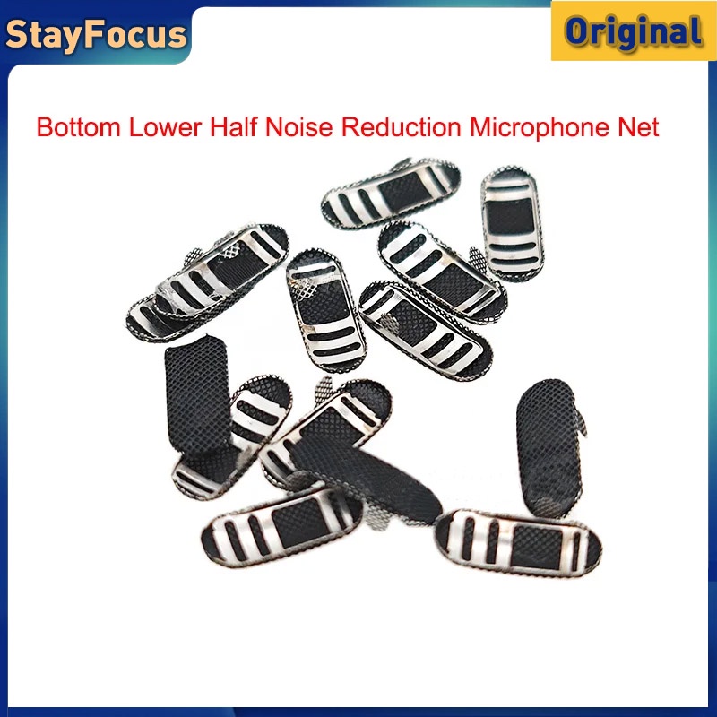 2 ชิ้นด้านล่างครึ่งลดเสียงรบกวนไมโครโฟนตาข่ายสุทธิอะไหล่สําหรับ Airpods Pro1 pro2