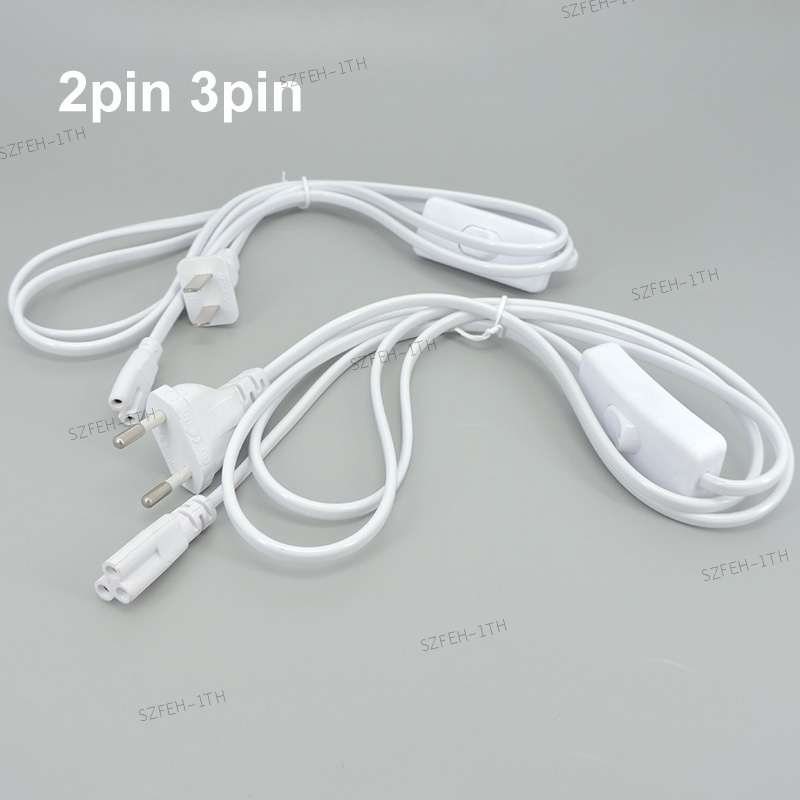 สายเคเบิลสวิตช์เปิด ปิด 2pin 3pin T5 ปลั๊ก EU US F1TH