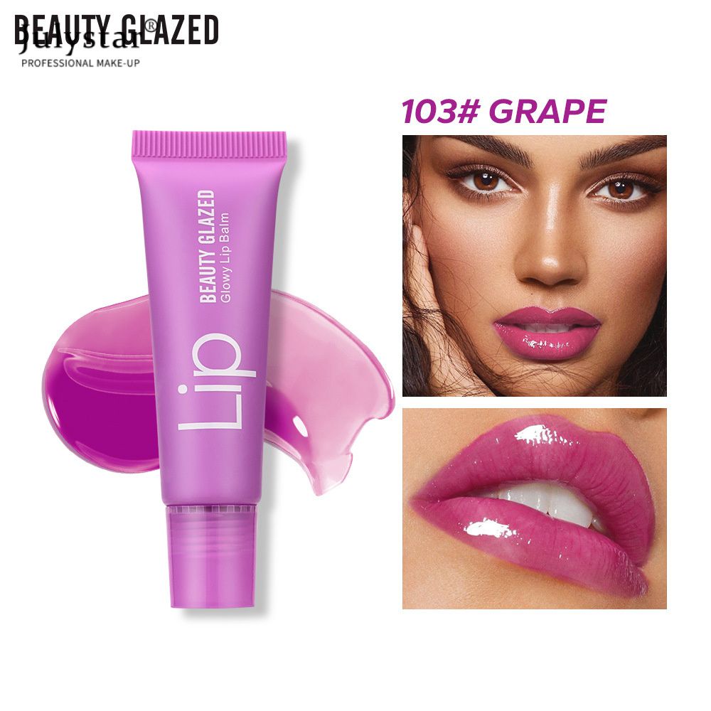 JULYSTAR Beauty Glazed Lip Care Oil Plumping Lip Balm Hydrating Lip Gloss แต่งหน้า