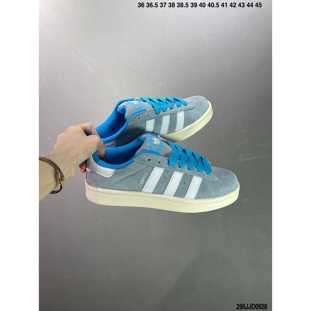 2024 Adidas Originals Campus 00s H03472 ป้องกันการลื่นไถลและสวมใส่แฟชั่นรองเท้ากีฬาลำลองGenuine damp