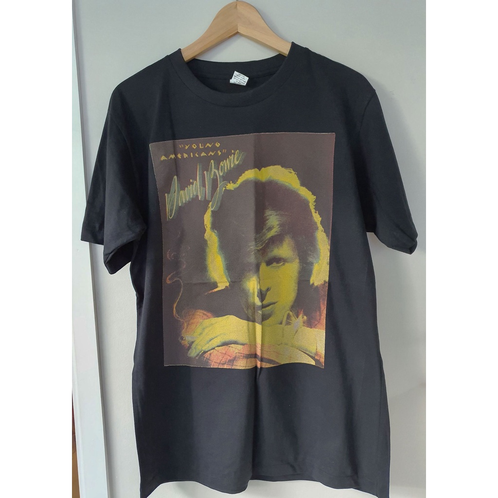 คลาสสิก Xlzn /เสื้อยืด David Bowie T-shirt! เสื้อยืดคอกลมผ้าฝ้าย