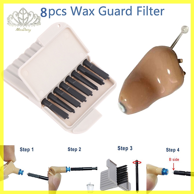 8 ชิ้นเครื่องช่วยฟัง Wax Guard ตัวกรอง Cerumen Protector สําหรับ Phonak สุขภาพรถเครื่องมือ TH