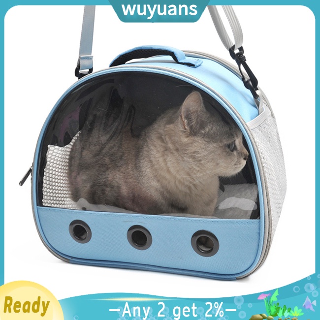 Wuyuans กระเป๋าใส่สัตว์เลี้ยง แบบพกพา พร้อมหน้าต่างใส สําหรับกระต่าย หนูแฮมสเตอร์ ชินชิล่า เม่น