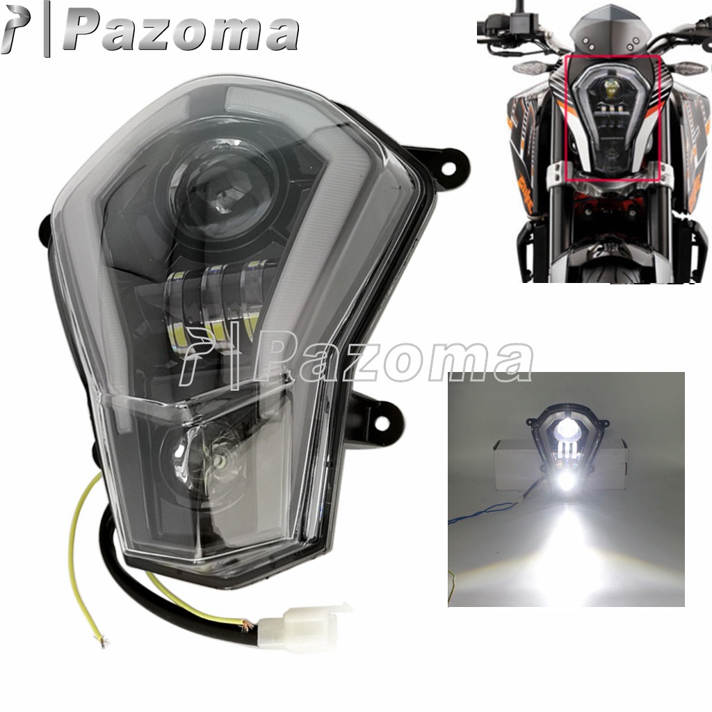 PA รถจักรยานยนต์ LED Window/Angel Eyes Daylight Running ต้นน้ำ390 125 200 250 Supremoto ไฟหน้า11-16