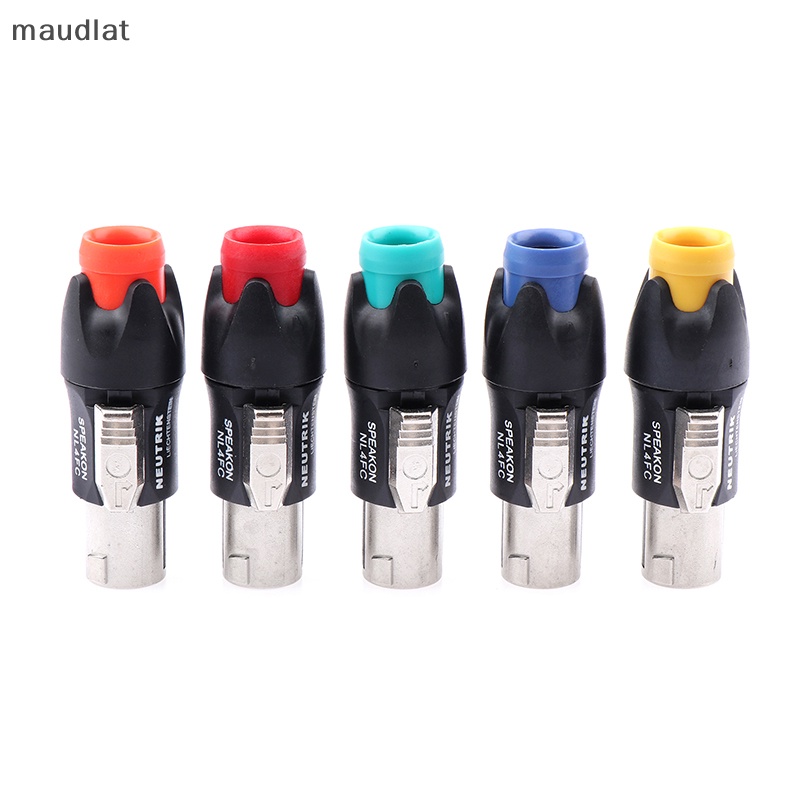 Maud ปลั๊กเชื่อมต่อเสียง โอห์มมิก โลหะ 4 Pin อุปกรณ์เสริม สําหรับลําโพง NL4FC EN