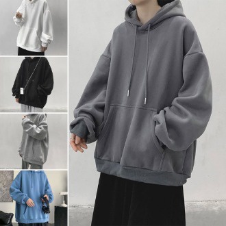 ZITYCOD&จัดส่งในกรุงเทพฯ เสื้อแขนยาวมีฮู้ด มีฮู้ด ทรงหลวม แขนยาว ผ้าหนาดีใส่สบาย รุ่น