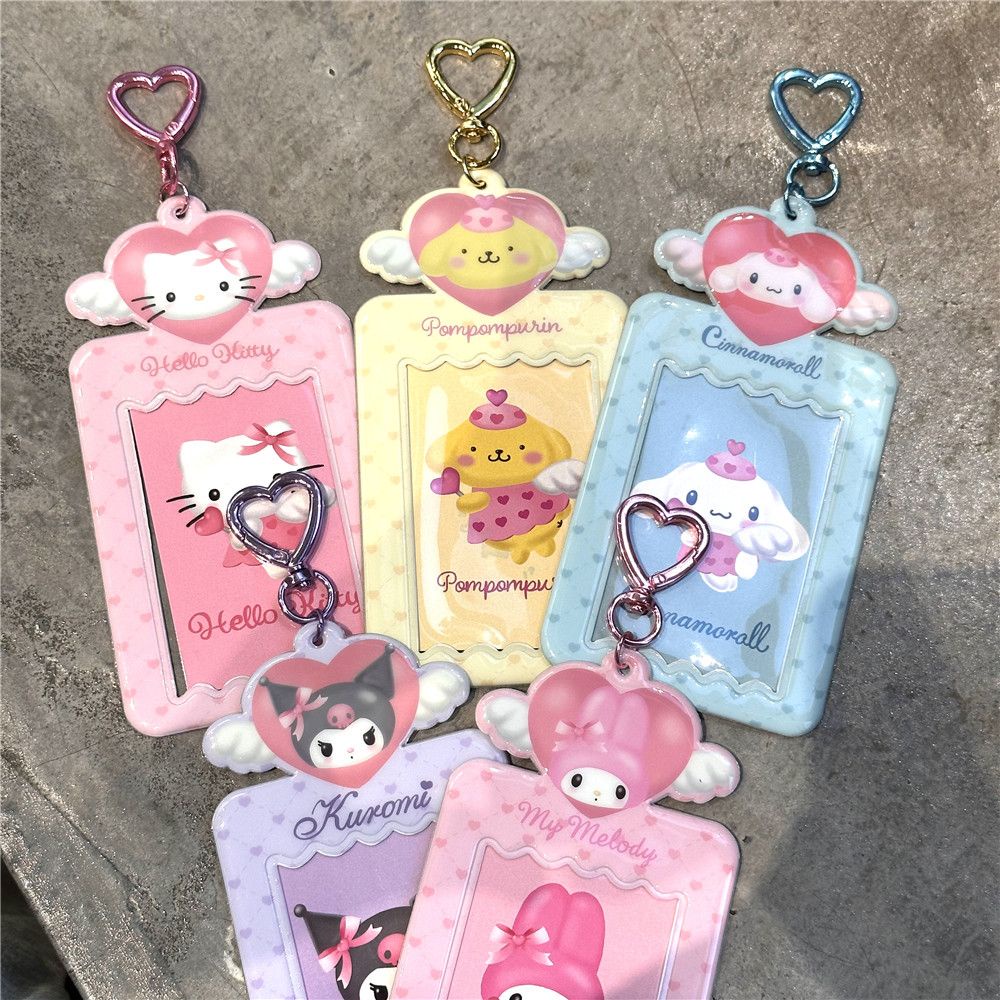 จี้ PVC รูปหัวใจน่ารัก ขนาด 10 ซม. สําหรับใส่บัตรอาหาร โฟโต้การ์ด