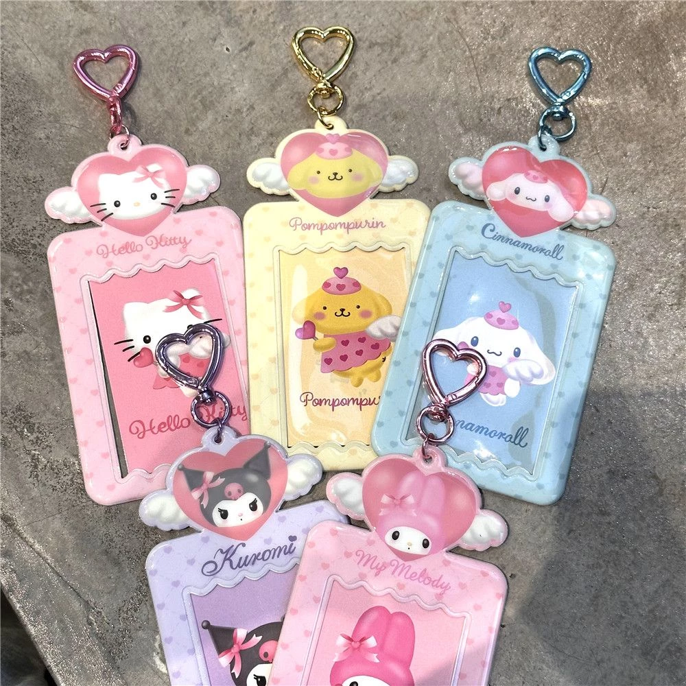 จี้ PVC รูปหัวใจน่ารัก ขนาด 10 ซม. สําหรับใส่บัตรอาหาร โฟโต้การ์ด