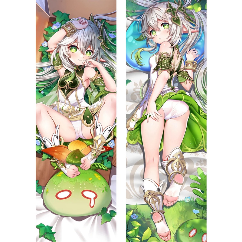 2WAY Genshin Impact Nahida Lesser Lord Kusanali Cosplay Dakimakura Pillow Case Hugging Body Cartoon 