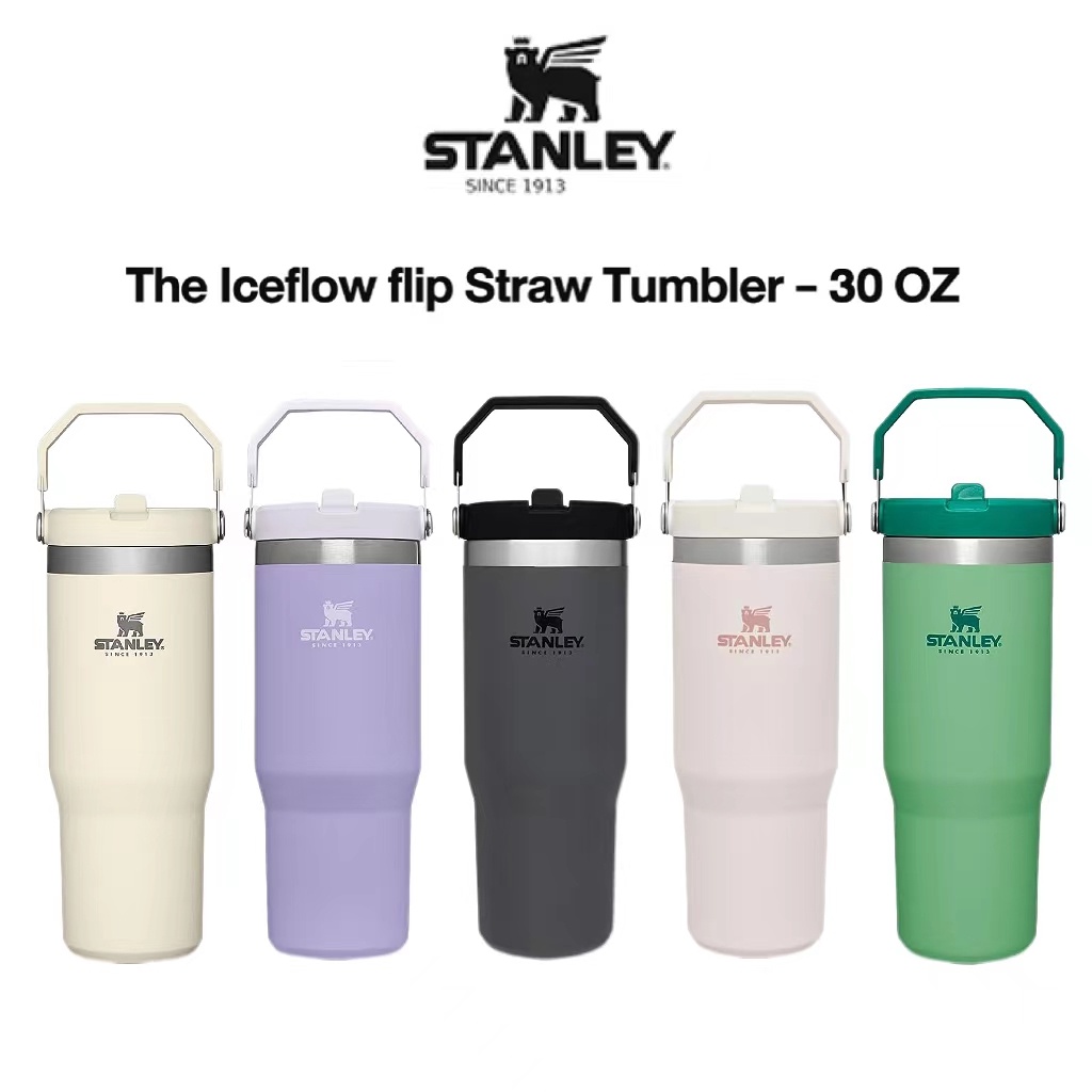 Stanley แก้วน้ํา แบบหลอดดูด กันรั่ว 30 ออนซ์