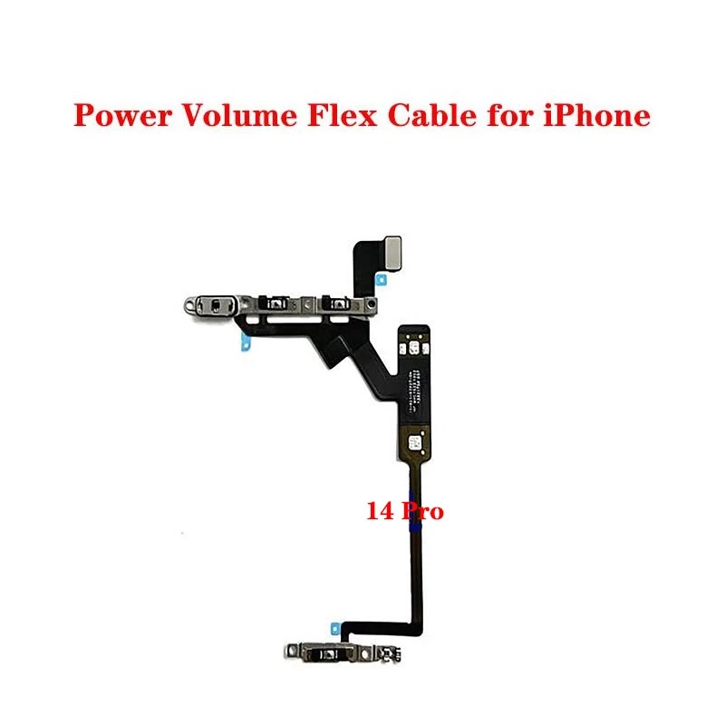 ปุ่มปรับระดับเสียง สวิตช์เปิด ปิด สายแพรริบบิ้น สําหรับ iPhone 14 Plus Pro Max อะไหล่เปลี่ยน thumbnail 4