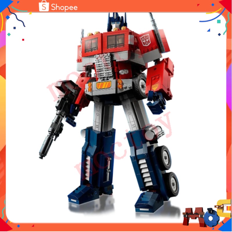 Transformers♘ Optimus Prime 10302 เข ้ ากันได ้ กับ LEGO (1508 +/PCS🌹 DIY บล ็ อกตัวต ่ อการศึกษาของเล ่ นเด ็ กของขวัญเด ็ ก