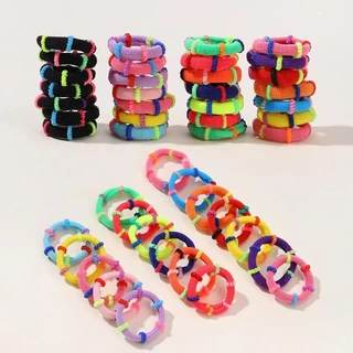 60 ชิ้น / ล็อต ยางรัดผม ยืดหยุ่น ที่มีสีสัน สําหรับเด็ก หางม้า รองรับ ยางรัดผม ประกบ เชือกคาดศีรษะ อุปกรณ์ผมเด็ก