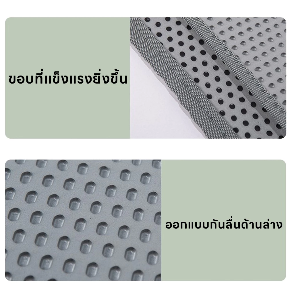 🚛เตรียมจัดส่งสินค้า แผ่นดักทรายแมว พรมดักทรายแมว แผ่นดักทราย 2ชั้น EVA แผ่นดักทรายแมว กันลื่น ใช้งานง่ายทำความสะอาดง่าย thumbnail 3