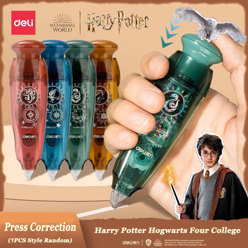 Deli X Harry Potter Hogwarts เทปลบคําผิด 6 เมตร แบบเปลี่ยน สําหรับนักเรียน 1 ชิ้น