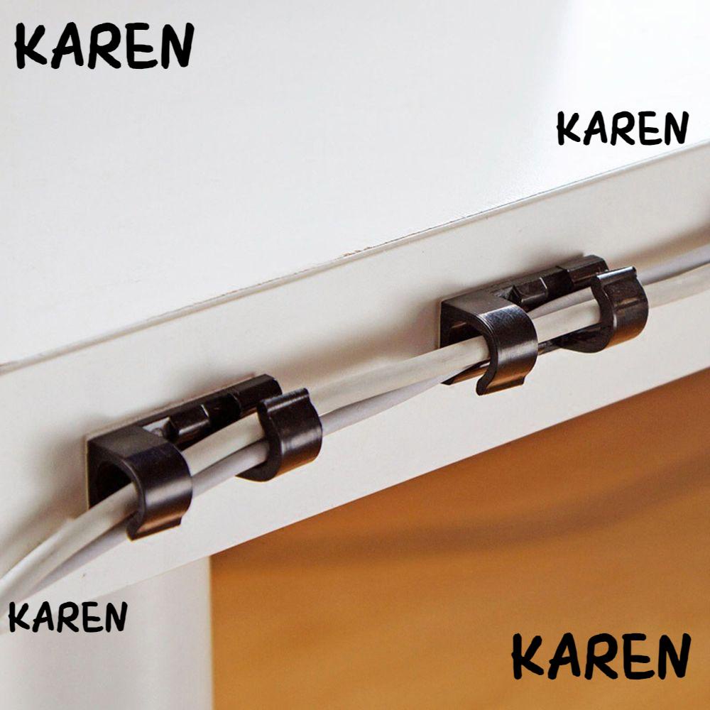 Karen 20 ชิ้น ที่เก็บสายไฟ สายเคเบิล บ้าน