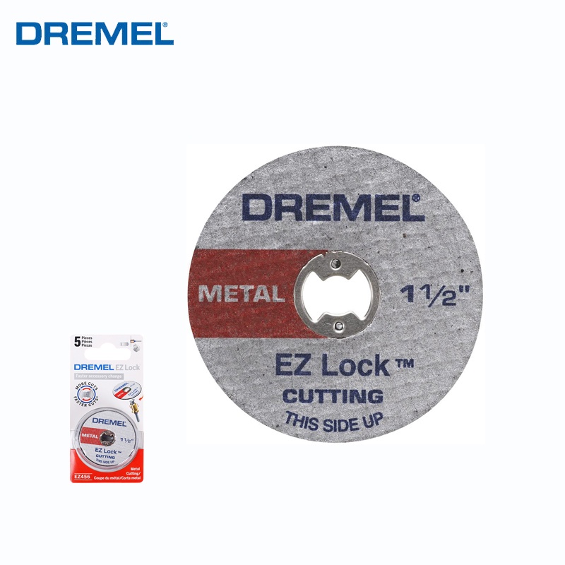 Dremel ล้อตัด 1 1/2 นิ้ว 38 มม. Ez ล็อกโรตารี่ 5 ชิ้น สําหรับพลาสติก โลหะ และบาง