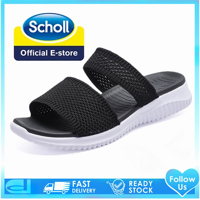Scholl รองเท้าผู้หญิง scholl scholl scholl รองเท้าแตะชายหาดแบนผู้หญิง scholl Slides รองเท้า scholl ผู้หญิงรองเท้าแตะโบฮีเมียผู้หญิง