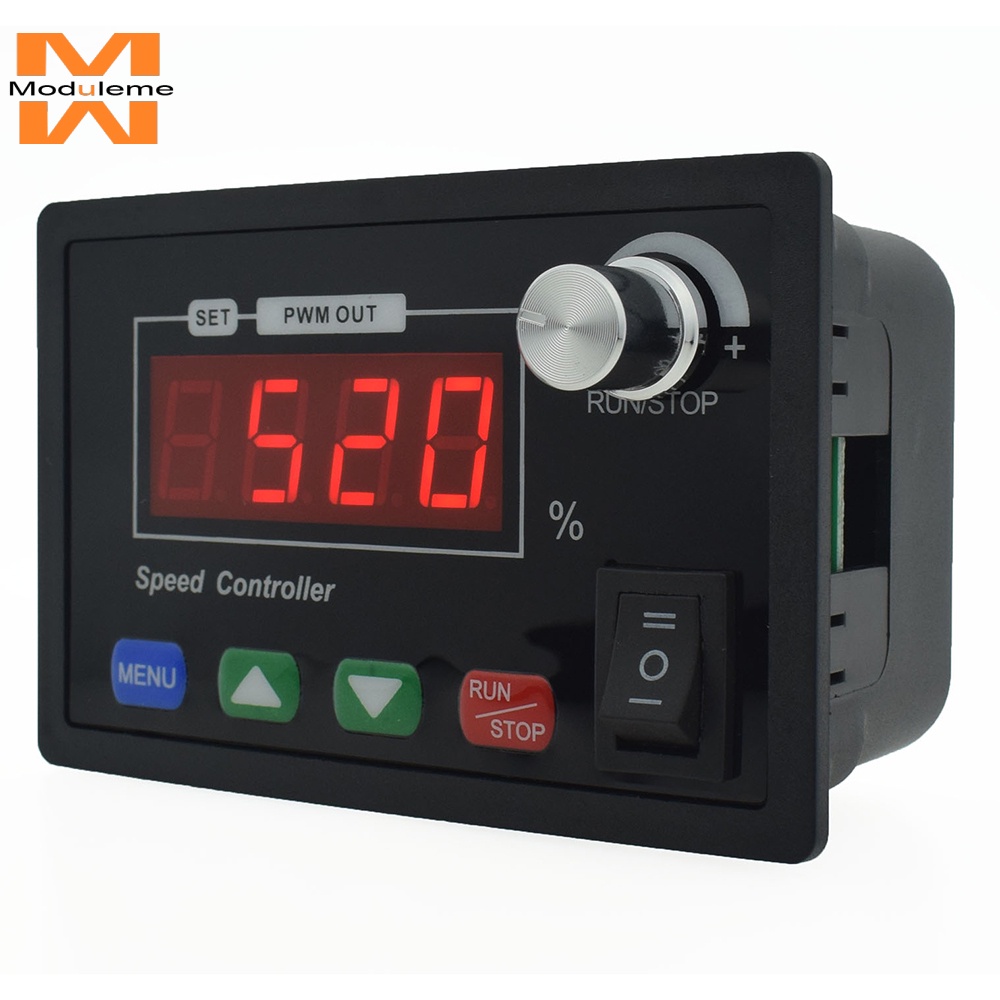 Pwm โมดูลควบคุมความเร็วมอเตอร์ DC10-55V 40A ปรับได้