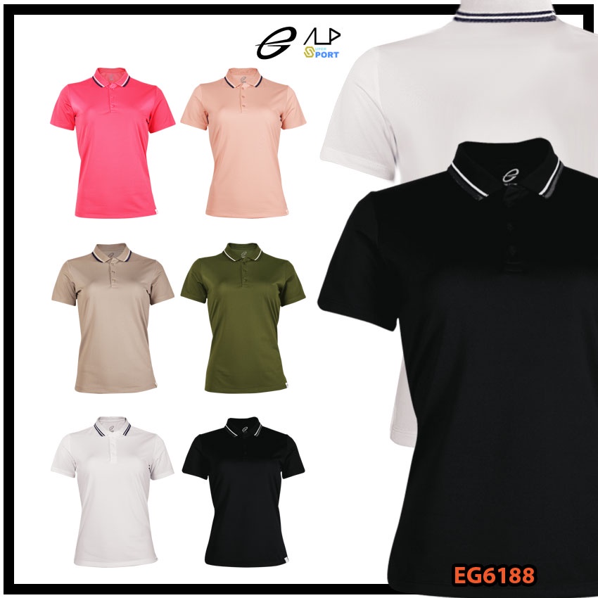 💥ลดโหดสูงสุด 1,000 บาท💥 เสื้อโปโลหญิงเบสิคแขนสั้น EGO SPORT รุ่น EG6188 ชุด 3 แท้100%