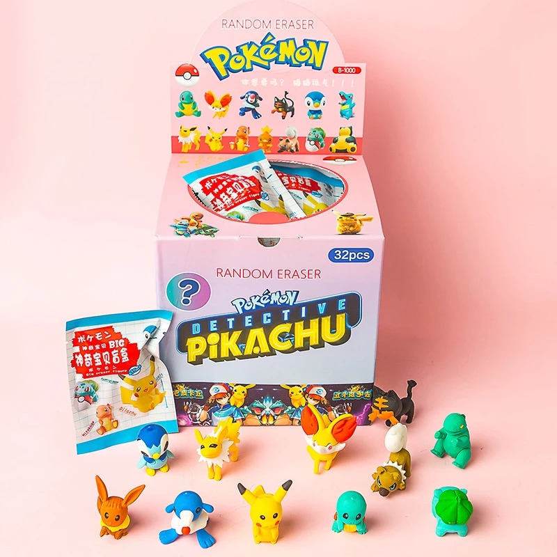 10/5/2 ชิ้น โปเกมอน สุ่มยางลบ กล่องปริศนา DIY ประกอบยางลบ ปิกาจู Charmander เครื่องเขียนนักเรียน ตุ๊กตา ของเล่นเด็ก ของขวัญ thumbnail 8
