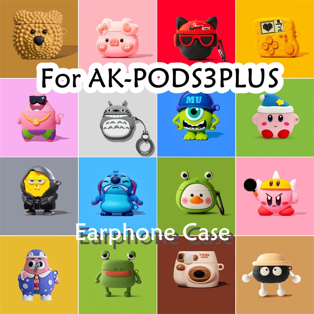 พร้อมส่ง! นําไปใช้กับ AK-PODS3PLUS เคส Case เคสหูฟัง ซีรีส์การ์ตูนต่อต้านฤดูใบไม้ร่วง ซิลิโคนนุ่ม เค